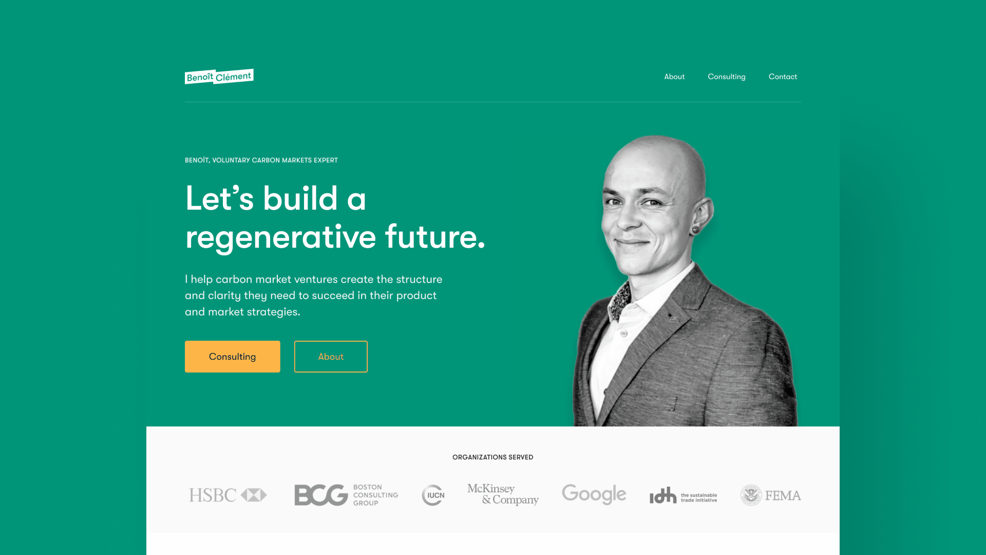 Desktop website pages