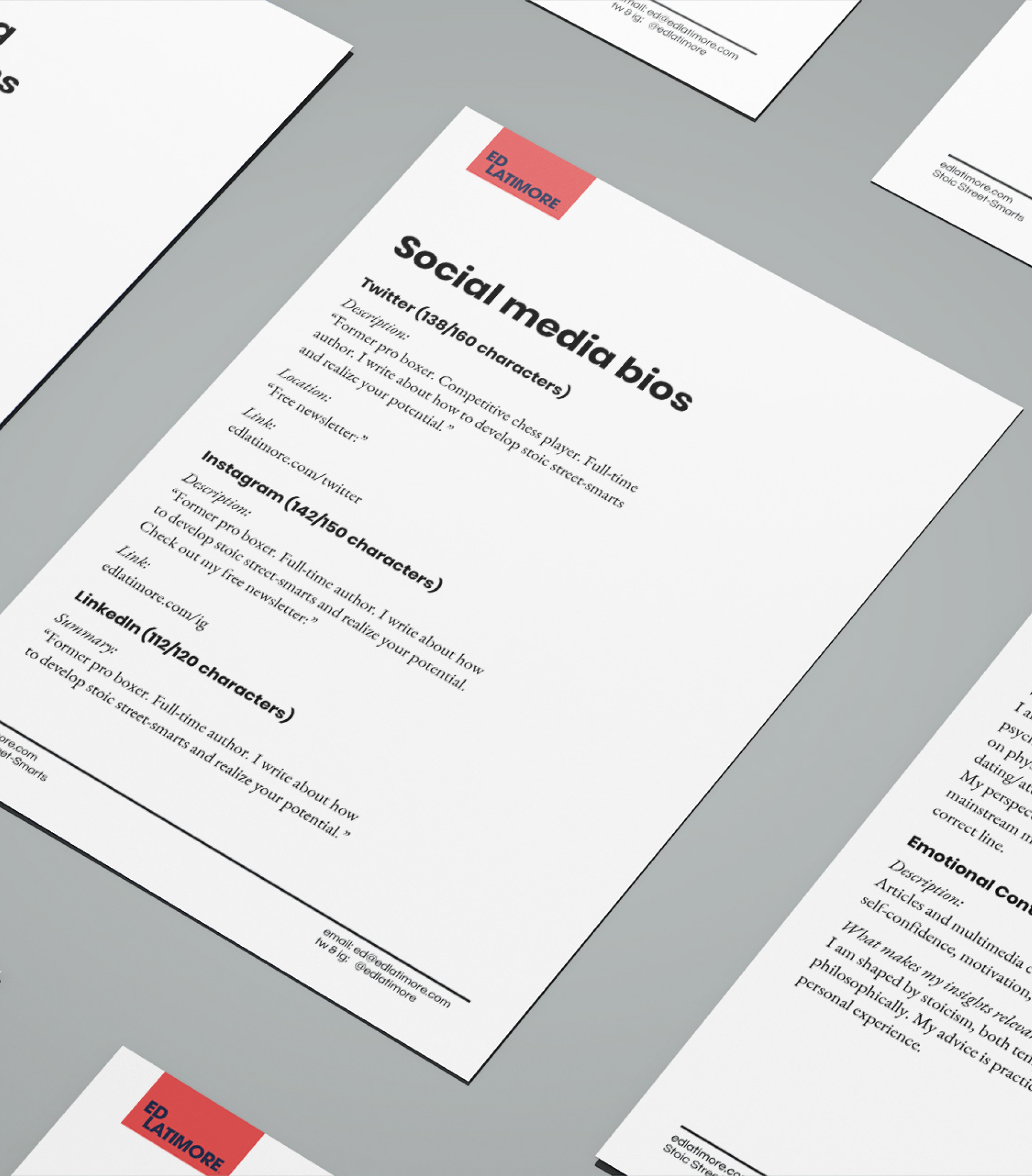 Brand messaging mockup