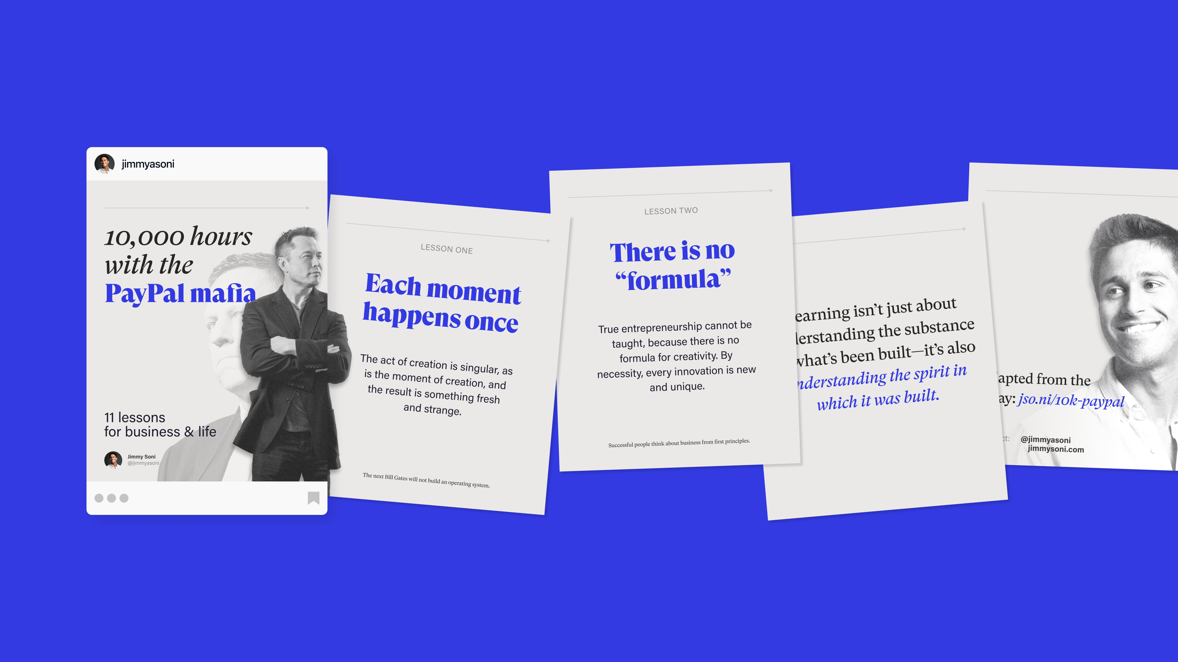 Social media carousel mockup